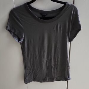 Banana Republic Gray Fitted Short Sleeve T-Shirt